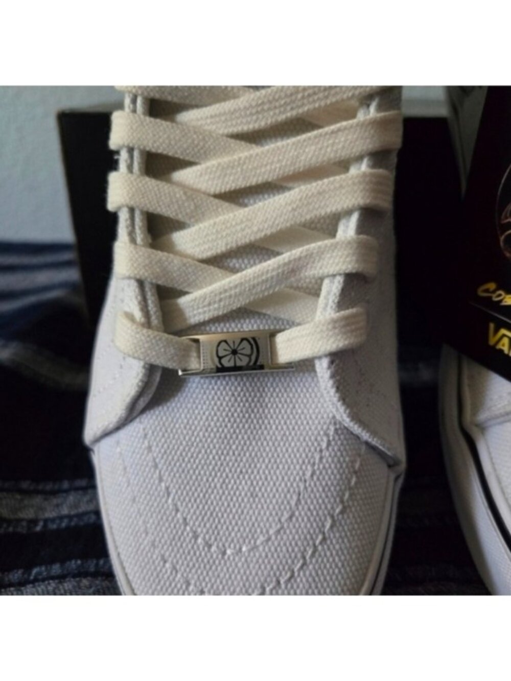VANS COBRA KAI SK8-HI Women 5 Miyagi Do LaRusso White canvas NWT 0826 - Picture 7 of 10